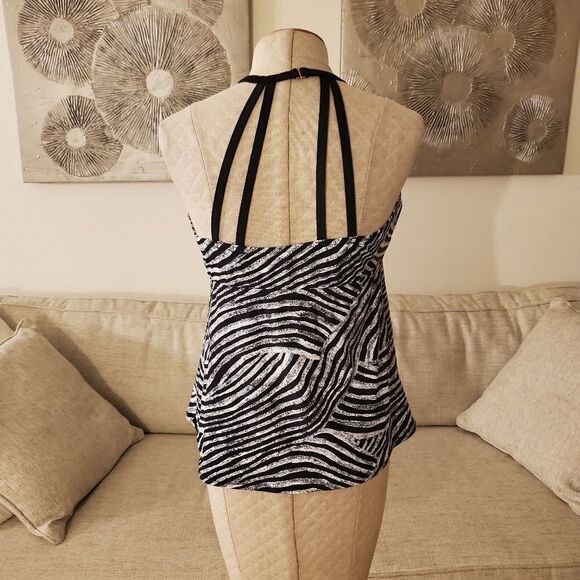 Raisins Curve Mombasa Print Underwire Tankini 16W - Picture 6 of 10